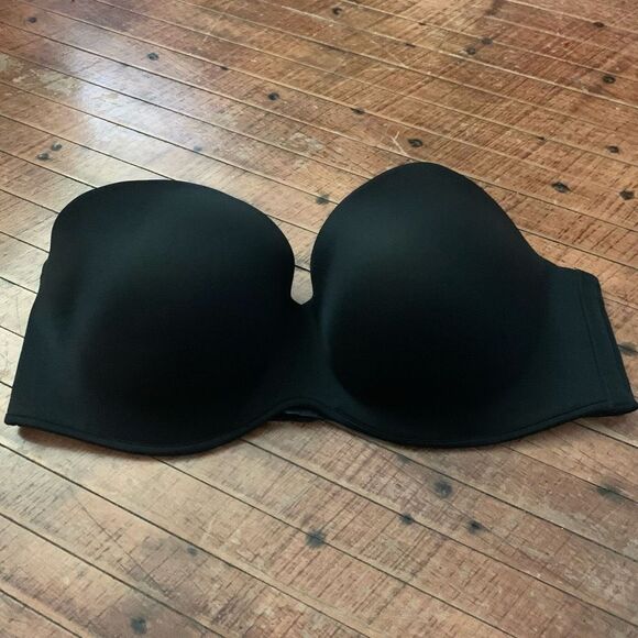 Cacique black strapless multi-way smooth boost 42DDD bra - Picture 1 of 3